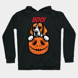 Halloween Pumpkin Beagle Hoodie